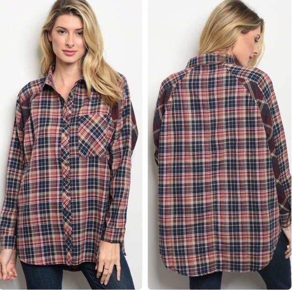 Loveriche Tops - 💕Cute Loverich plaid button down